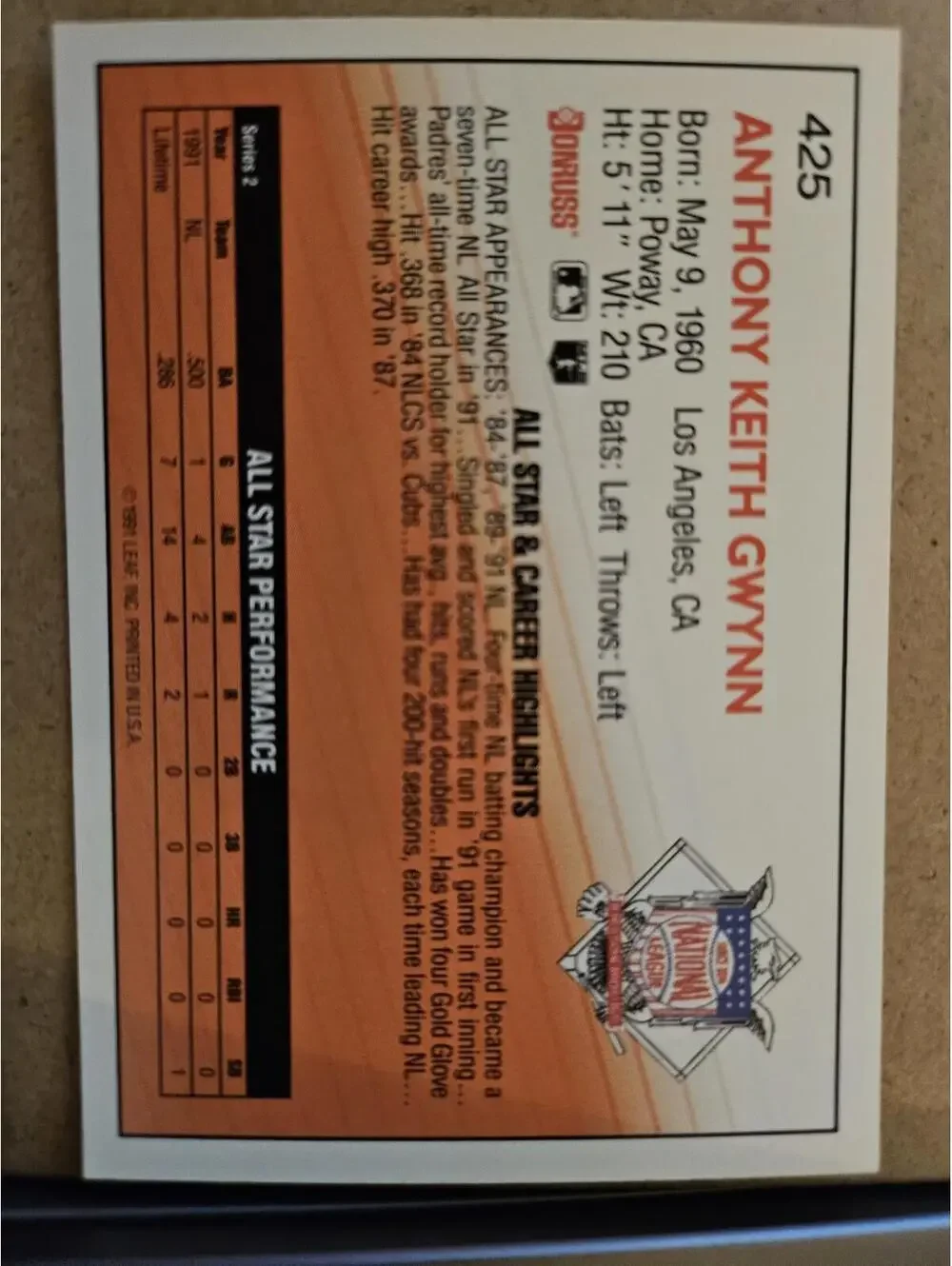 Donruss 1992 #425